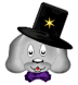 Dogs First Class Logo - A Dog with Top Hat and Star