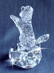 Crystal Statue of Cavalier King Charles Begging